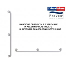 MANIGLIONE VERTICALE/ORIZZONTALE  PROVEX IN ALLUMINIO PLASTIFICATO SERIE 200 mm.1050 