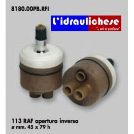 CARTUCCIA PER MISCELATORE 113 RAF APERTURA INVERSA MM.45X79 H