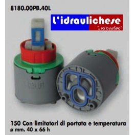 CARTUCCIA PER MISCELATORE 150 CON LIMITATORI DI PORTATA E TEMPERATURA MM.40X66H