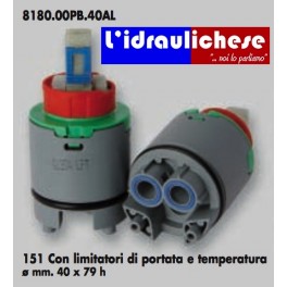 CARTUCCIA PER MISCELATORE 151 CON LIMITATORI DI PORTATA E TEMPERATURA MM.40X79H