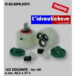 CARTUCCIA PER MISCELATORE 162 DOLOMITE - TRE VITI MM.46.5X57H