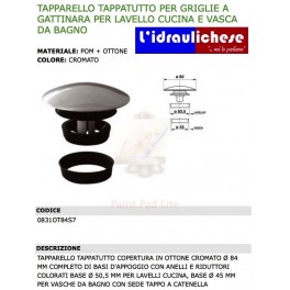 TAPPARELLO BONOMINI TAPPATUTTO PER PILETTE DA mm.84