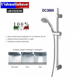SALISCENDI BOSSINI DC3999T CON TELEFONO TRE GETTI E ASTA REGOLABILE ADATTABILE 