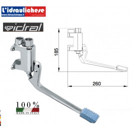 RUBINETTO A PEDALE ESTERNO IDRAL A PARETE