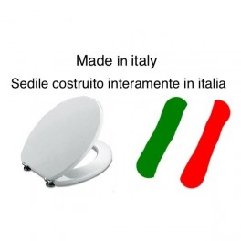 SEDILE MADE IN ITALY PESANTE BIANCO IN MDS IDEAL STANDARD-NON ORIGINALE-MOD.TONDA