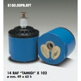 CARTUCCIA PER MISCELATORE 14 RAF "TAMIGI"  X 102 MM.49X65h
