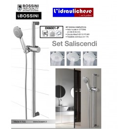 SALISCENDI BOSSINI D06001-P CON TELEFONO TRE GETTI "ASTA E SUPPORTI INTERAMENTE IN OTTONE"  