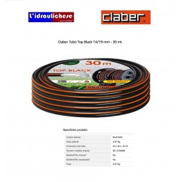 Claber Tubo Top Black "Atossico"14/19 mm - 30 mt