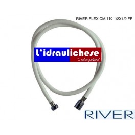 RIVER FLESSIBILE FF IN ACCIAIO INOX RIVESTITO DIA.13  CM.110