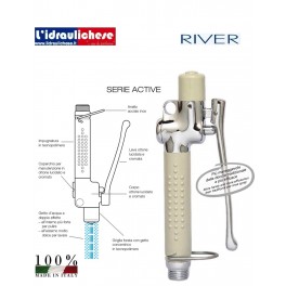 RIVER doccia lavastoviglie in ottone cromato 800/2000