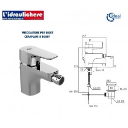 IDEAL STANDARD CERAPLAN III BIDET ART.B0897AA