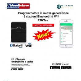 Programmatore SOLEM SMART-IS  Wi-Fi e Bluetooth®  6 stazioni 220/24v