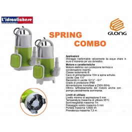 Elettropompa Sommergibile GLONG mod.Spring Combo Acque chiare e scure HP.0,75