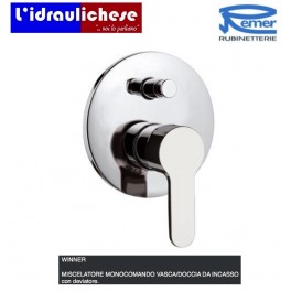 MISCELATORE INCASSO DOCCIA/VASCA CON DEVIATORE REMER WINNER  W09 