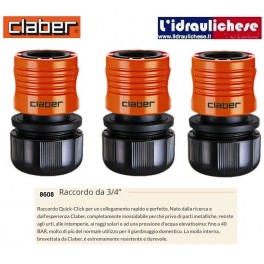 Raccordo Femmina CLABER da 3/4 (3 Pezzi)