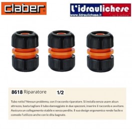 Raccordo Riparatore CLABER da 1/2 (tre pezzi)