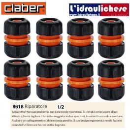 Raccordo Riparatore CLABER da 1/2 (otto pezzi)