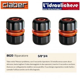 Raccordo Riparatore CLABER da 5/8*3/4 (tre pezzi)