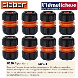 Raccordo Riparatore CLABER da 5/8*3/4 (otto pezzi)