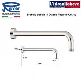 Braccio doccia in Ottone Pesante REMER CM.40