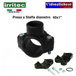 Presa a staffa per tubo diametro 40 attacco filetto 1"