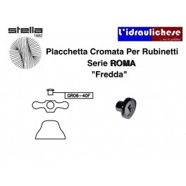 Ricambio Portaplacchetta cromo Serie Roma Da 1/2" acqua fredda Stella GR06-40FCR