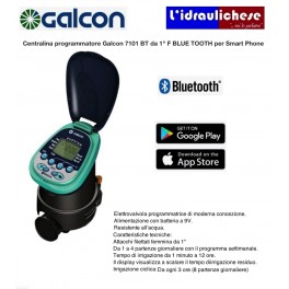 Centralina programmatore Galcon 7101 BT da 1" F BLUE TOOTH per Smart Phone