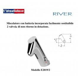 RIVER RUBINETTO MISCELATORE  ELETTRONICO E2019/2