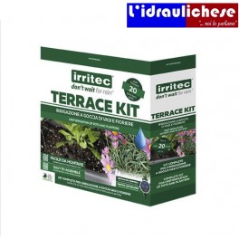 TERRACE KIT IRRITEC CON 20 PUNTI GOCCIA PZ E CENTRALINA