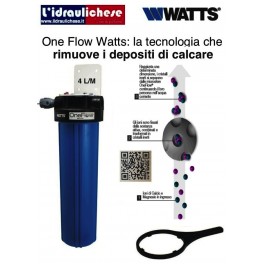 OneFlow Watts diametro 1/2 sistema anticalcare Brevettato OFTWH-R 4 L/MIN