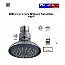 SOFFIONE CON DISCO ANTICALCARE UN GETTO 