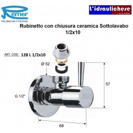 Rubinetto a pedale con miscelatore - Rubinetto 250 mm - Ottone cromato