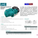 ELETTROPOMPA LEO PUMP MULTIGIRANTE AUTOADESCANTE  3ACm45 HP0,6