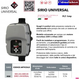 SIRIO UNIVERSAL INVERTER SIRIO 220/220+380 10 AMP. ITALTECNICA MADE IN ITALY