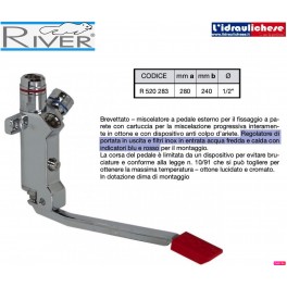 RUBINETTO A PEDALE RIVER MISCELATORE R.520.283