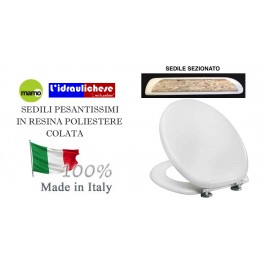 SEDILE COLATO MAMO DI ALTISSIMA QUALITA' MADE IN ITALY SIMAS LONDRA CWM238.22  BIANCO 