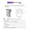 Vaso WC/BIDET PONTE GIULIO con apertura frontale e scarico a parete B40CGO06