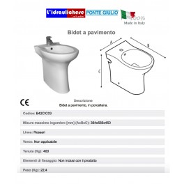 BIDET PONTE GIULIO ROSSARI B42CIC03