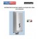 DOSATORE DI SAPONE LIQUIDO IDRAL IN ACCIAIO INOX CON CHIUSURA