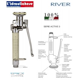RIVER doccia lavastoviglie in ottone cromato 800/2000/3