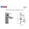 Ideal Standard CERAMIX Miscelatore monocomando lavabo, bocca di erogazione fissa, cromo A6542AA