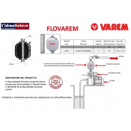 Vaso ad espansione passante Flovarem LITRI 3