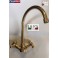 Gruppo Monoforo lavello GABOLI LUIGI con canna tubo orientabile Ø18 mm OTTONE LUCIDO non trattato