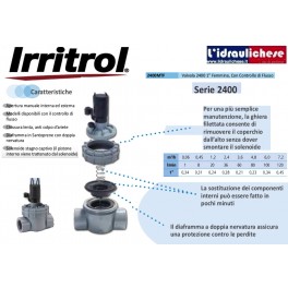 ELETTROVALVOLA IRRITROL 2400MTF 1" FF CON CONTROLLO DI FLUSSO