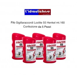 Filo Sigillaraccordi Loctite 55 Henkel mt.160 Confezione da 5 Pezzi