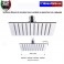 SOFFIONE DOCCIA ULTRA PIATTO REMER in acciaio INOX lucidato a specchio 400X400 mm.