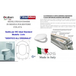 SEDILE IDEAL STANDARD SERIE LIUTO BIANCO EUROPEO