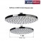 SOFFIONE IN ABS CROMATO ECO ROUND DIAMETRO 20 Cm