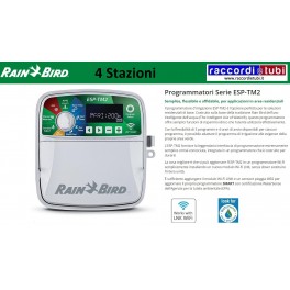 Programmatore Rain Bird  ESP-TM2 4 ZONE WI-FI "predisposto" trasformatore INTERNO  