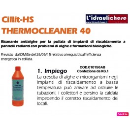 Cillit THERMOCLEANER DA KG.1 RISANANTE ANTIALGHE Cillit THERMOCLEANER DA KG.1 RISANANTE ANTIALGHE